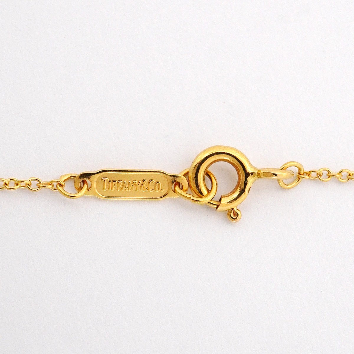 【6jcb0522】ティファニー ネックレス ベゼルフラワー 4PD K18YG イエローゴールド ダイヤモンド【中古】レディース