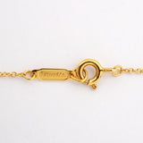 【6jcb0522】ティファニー ネックレス ベゼルフラワー 4PD K18YG イエローゴールド ダイヤモンド【中古】レディース