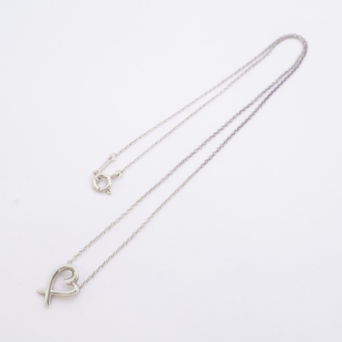 ★SALE【6jdb0024-k】ティファニー ネックレス ラビングハート シルバー925【中古】レディース