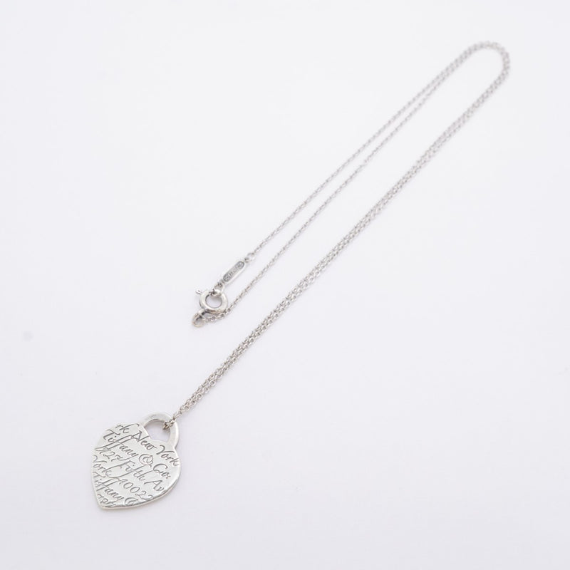 ★在庫処分★SALE【6jdb0025-k】ティファニー ネックレス ノーツ/ハートタグ シルバー925【中古】レディース