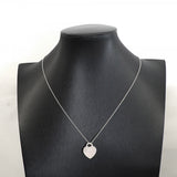 ★在庫処分★SALE【6jdb0025-k】ティファニー ネックレス ノーツ/ハートタグ シルバー925【中古】レディース