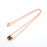 ★在庫処分★最終価格★SALE【6jdb0038-k】エルメス ネックレス ミニポップアッシュ GPメッキ ブラック ピンクゴールド【中古】レディース