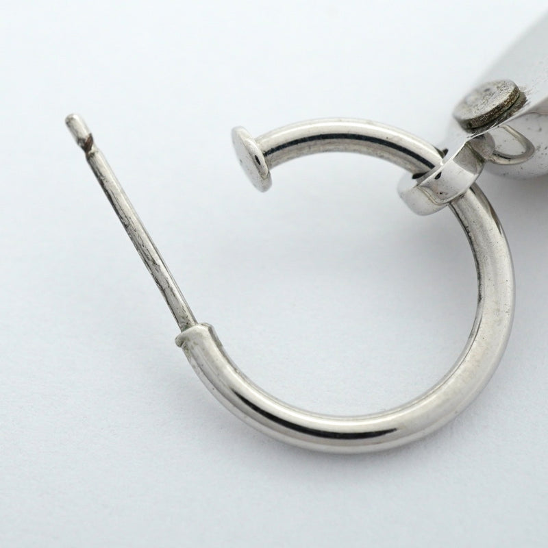 ★在庫処分★最終価格【6jdb0109-k】シャネル ピアス ココマーク オーバル メタル フェイクパール シルバー【中古】レディース