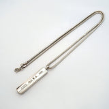 ★在庫処分【6jdb0115-k】ティファニー ネックレス ナローバー シルバー925【中古】レディース