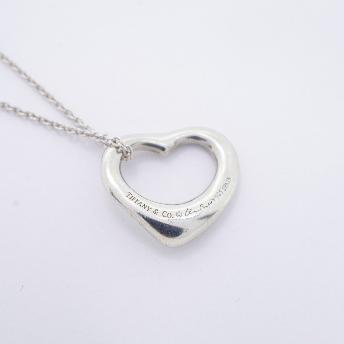 ★SALE【6jdb0121-k】ティファニー ネックレス オープンハート シルバー925【中古】レディース
