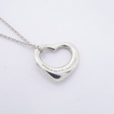 ★SALE【6jdb0121-k】ティファニー ネックレス オープンハート シルバー925【中古】レディース
