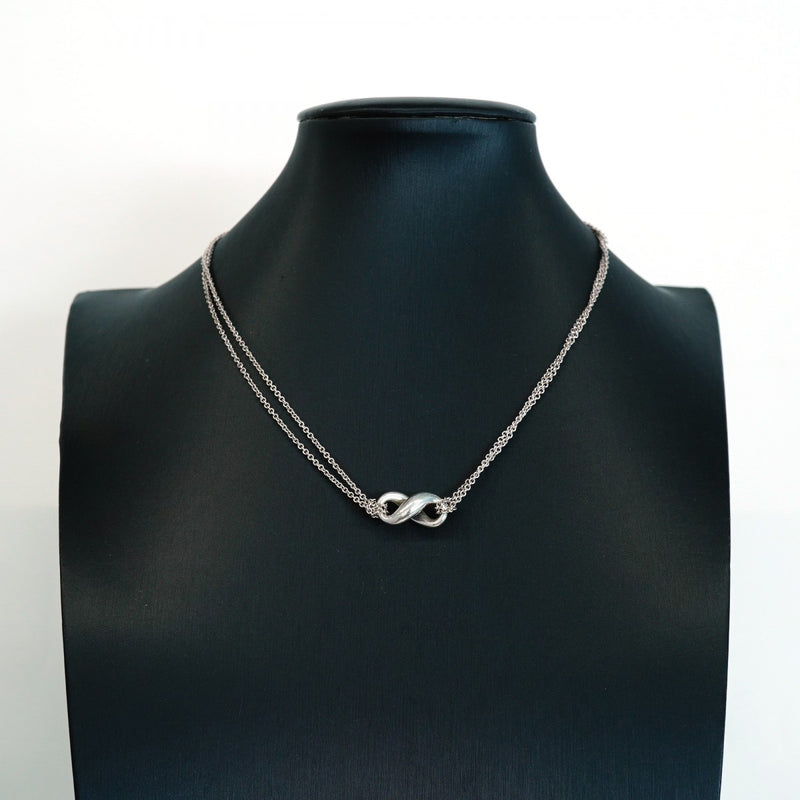 ★SALE【6jdb0143-k】ティファニー ネックレス インフィニティ シルバー925【中古】レディース