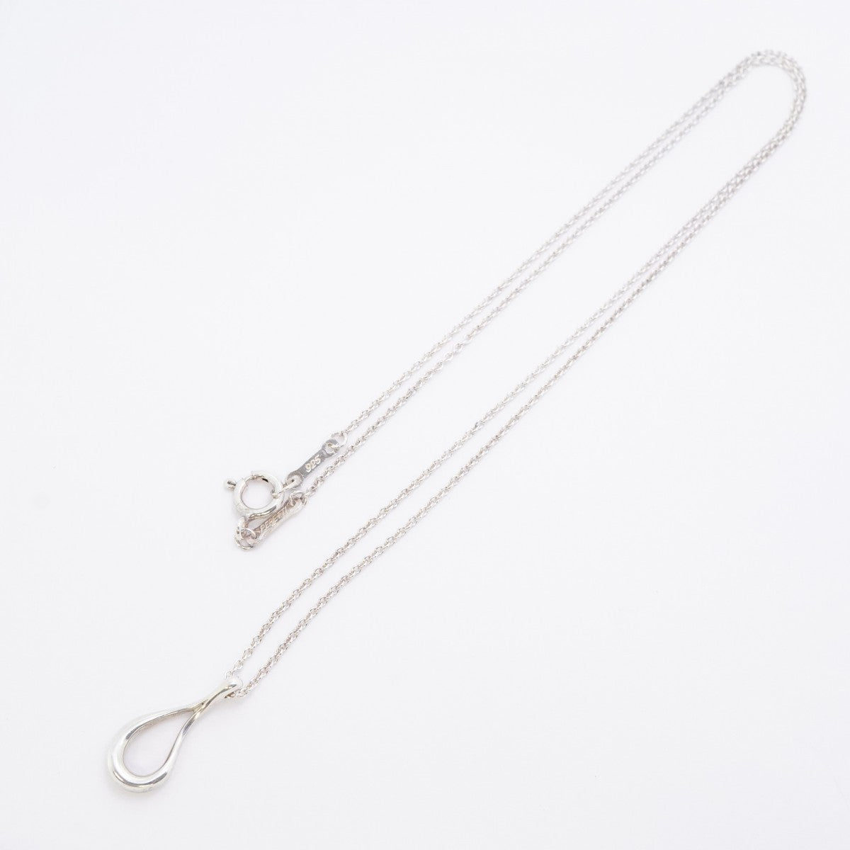 ★SALE【6jdb0228-k】ティファニー ネックレス オープンティアドロップ シルバー925【中古】レディース