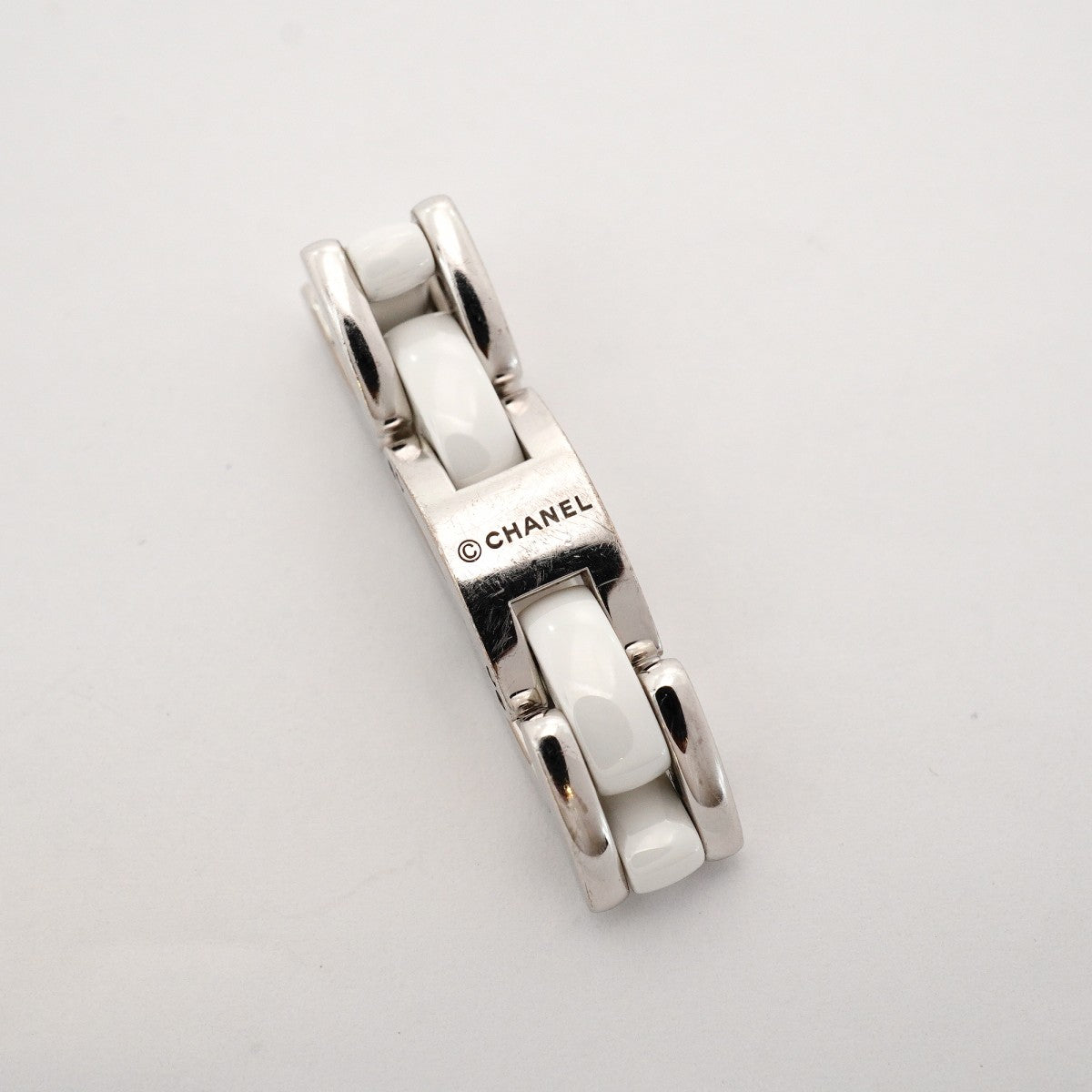 【6jdb0274】シャネル リング ウルトラコレクション K18WG ホワイトゴールド セラミック ホワイト ＃53【中古】レディース