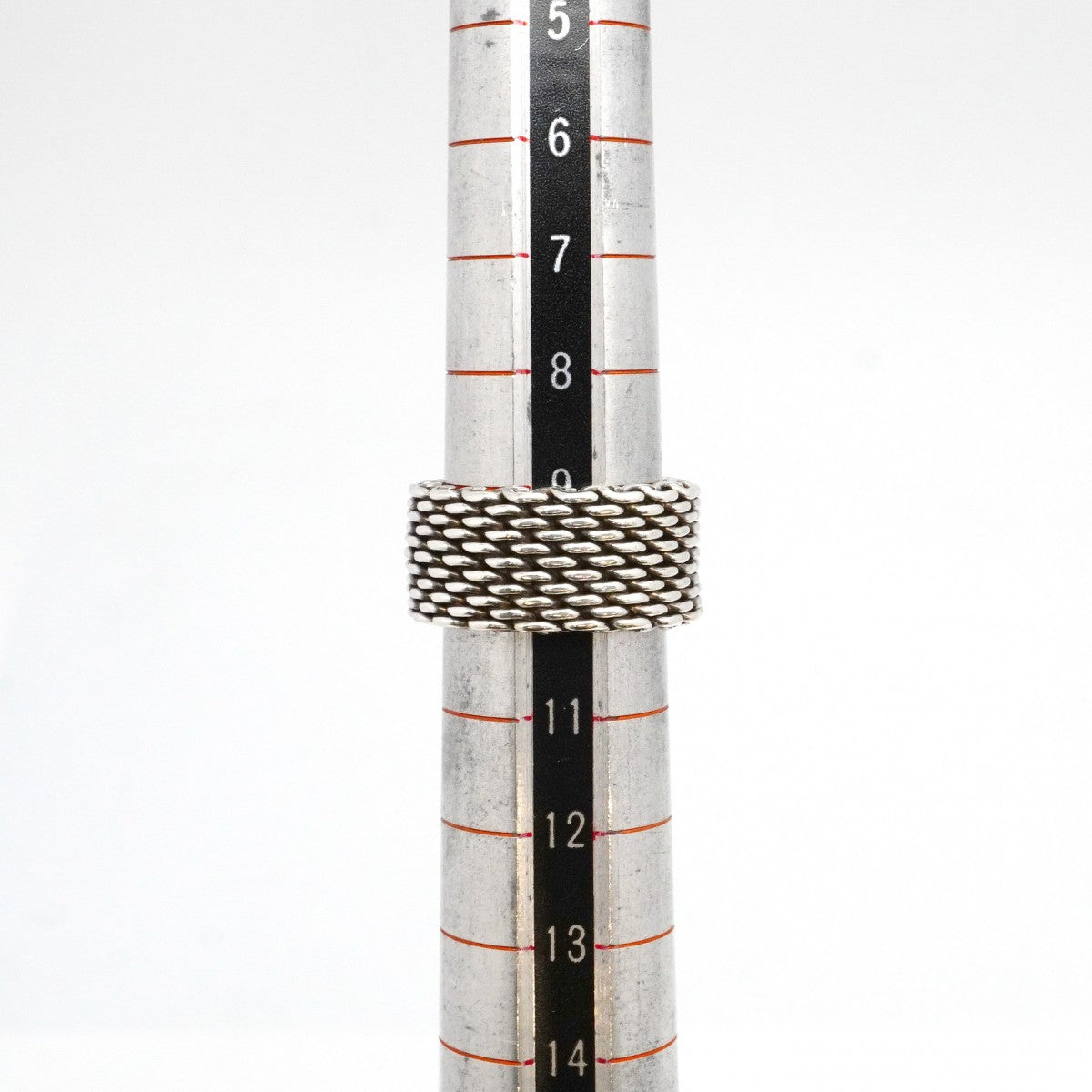 ★最終価格【6jdb0310-k】ティファニー リング サマセット/メッシュ シルバー925 10号【中古】レディース