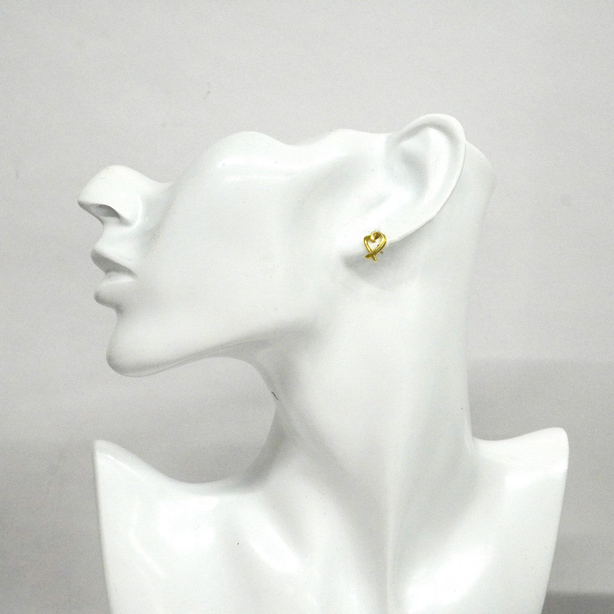 ★最終価格★SALE【6jdb0371】ティファニー ピアス ラビングハート K18YG イエローゴールド【中古】レディース