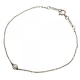 ★在庫処分★最終価格【6jdb0415-22-k】ティファニー ブレスレット バイザヤード 1PD シルバー925 ダイヤモンド【中古】レディース