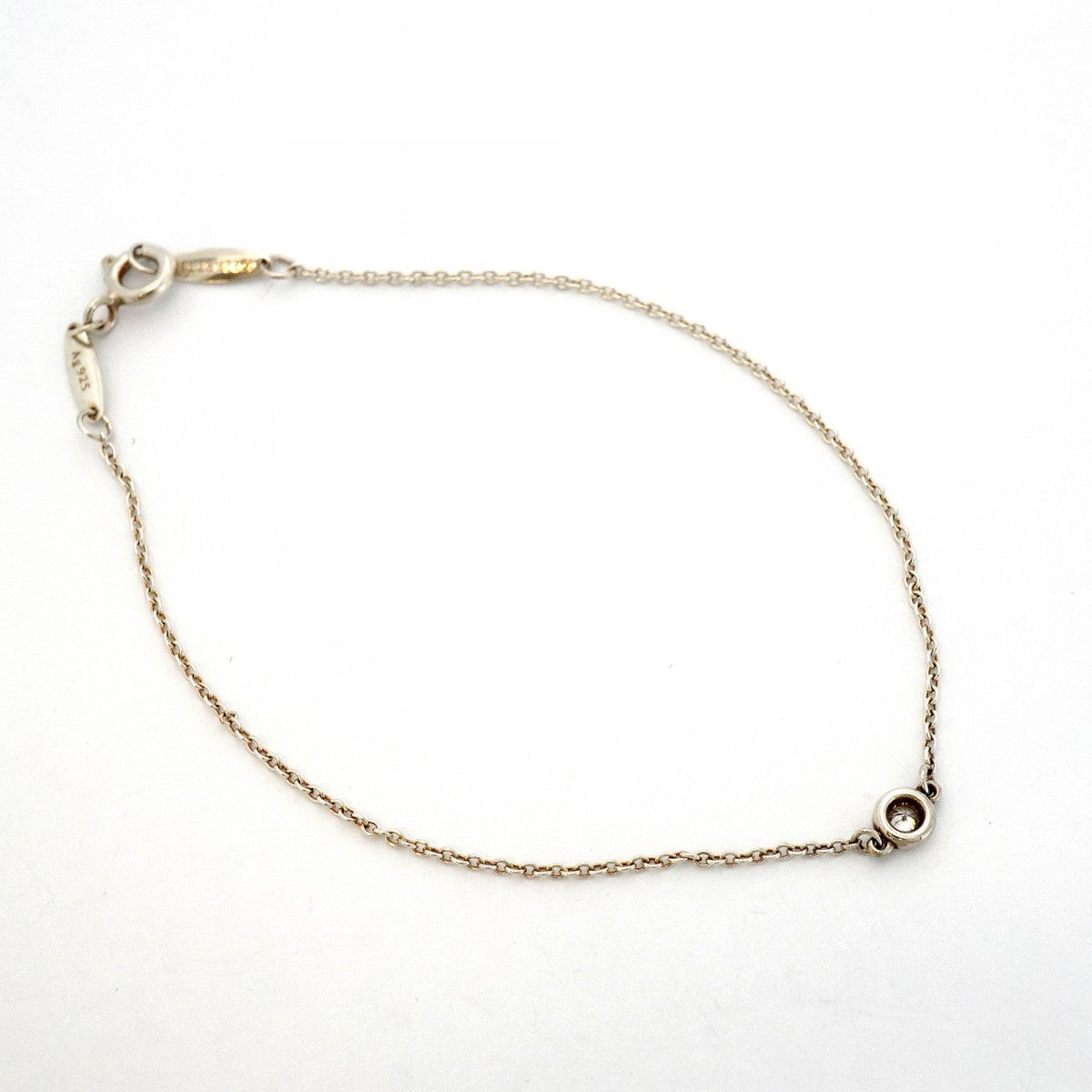 ★在庫処分★最終価格【6jdb0415-22-k】ティファニー ブレスレット バイザヤード 1PD シルバー925 ダイヤモンド【中古】レディース