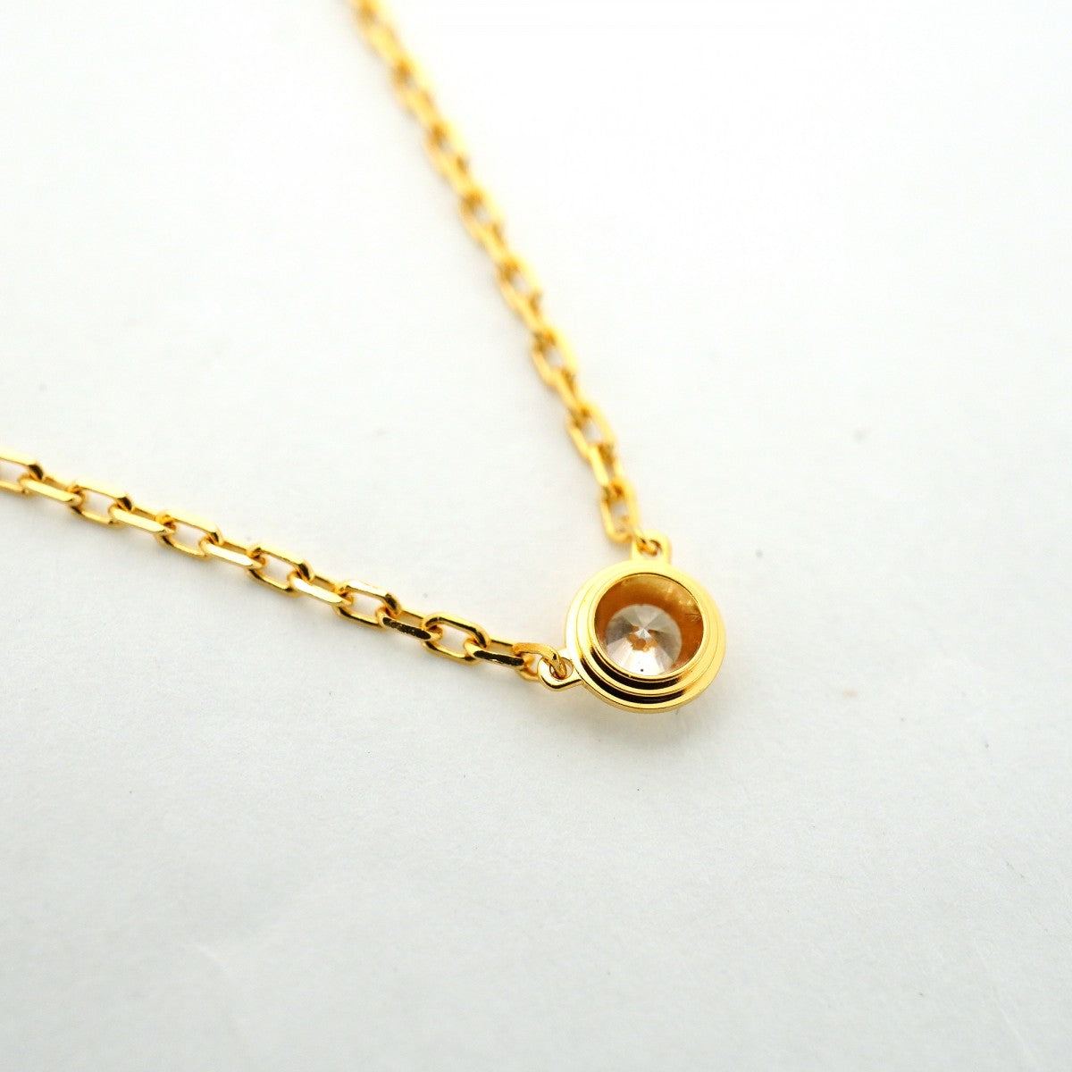 ★最終価格★SALE【6jdb0415-28】カルティエ ネックレス ダムール 1PD K18YG イエローゴールド ダイヤモンド【中古】レディース