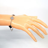 ★在庫処分★最終価格★SALE【6jdb0415-31】ヴァンクリーフ＆アーペル ブレスレット ヴィンテージ アルハンブラ K18WG ホワイトゴールド ダイヤモンド オニキス ブラック【中古】レディース