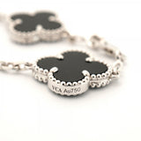 ★在庫処分★最終価格★SALE【6jdb0415-31】ヴァンクリーフ＆アーペル ブレスレット ヴィンテージ アルハンブラ K18WG ホワイトゴールド ダイヤモンド オニキス ブラック【中古】レディース