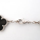 ★在庫処分★最終価格★SALE【6jdb0415-31】ヴァンクリーフ＆アーペル ブレスレット ヴィンテージ アルハンブラ K18WG ホワイトゴールド ダイヤモンド オニキス ブラック【中古】レディース