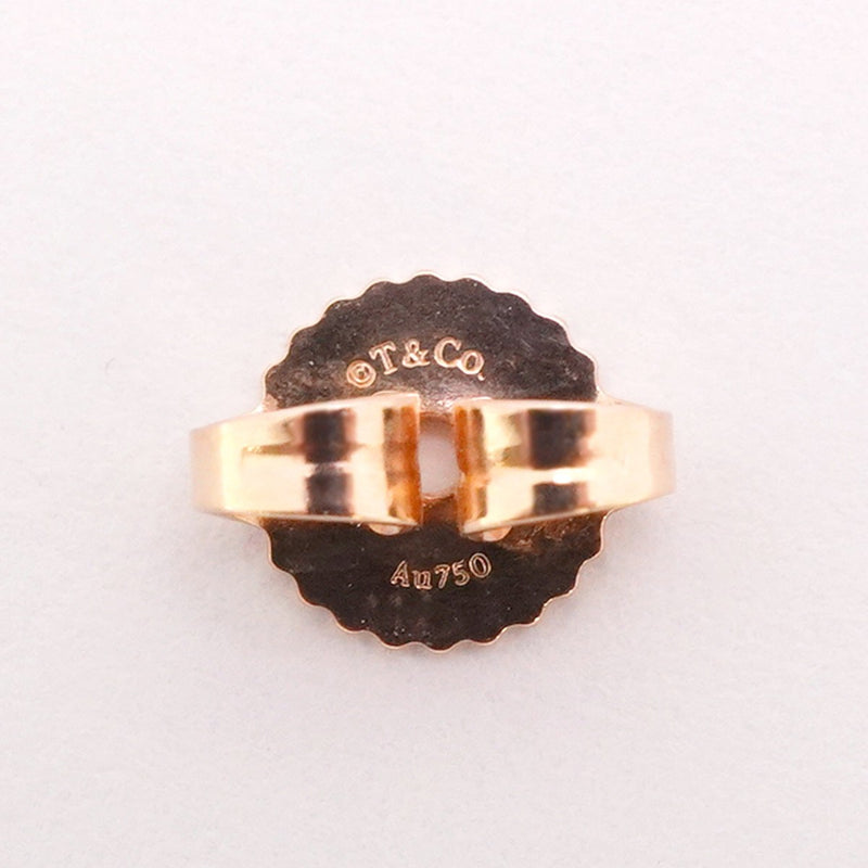 【6jdb0415-39】ティファニー ピアス Tワン フープ K18PG ピンクゴールド ダイヤモンド 0.20ct【中古】レディース
