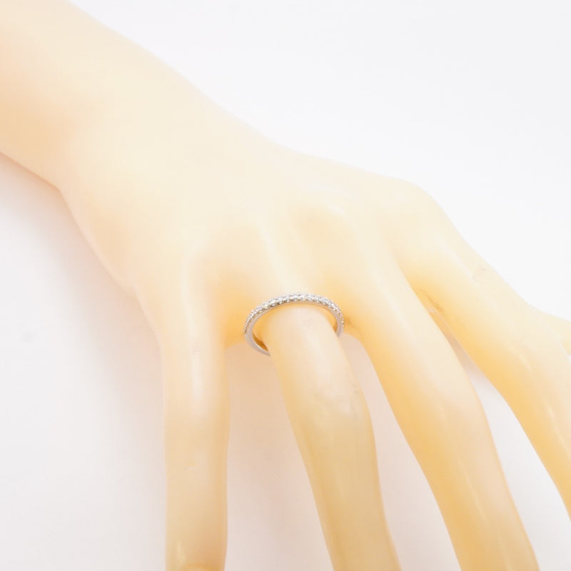 【6jdb0422-21】ティファニー リング ソレスト ハーフエタニティ Pt950 プラチナ ダイヤモンド 11.5号【中古】レディース