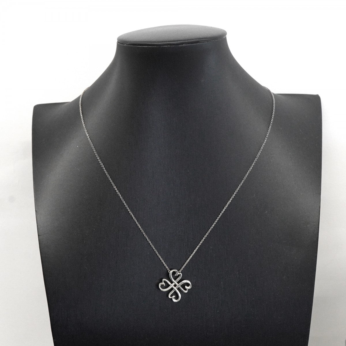 ★SALE【6jdb0514-k】ティファニー ネックレス ラビングハート/クローバー シルバー925【中古】レディース
