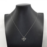 ★SALE【6jdb0514-k】ティファニー ネックレス ラビングハート/クローバー シルバー925【中古】レディース