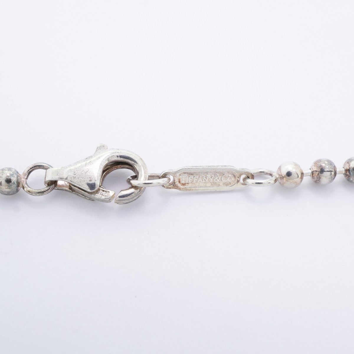 ★SALE【6jdb0642-k】ティファニー ネックレス アトラス プレート/ボールチェーン シルバー925【中古】レディース