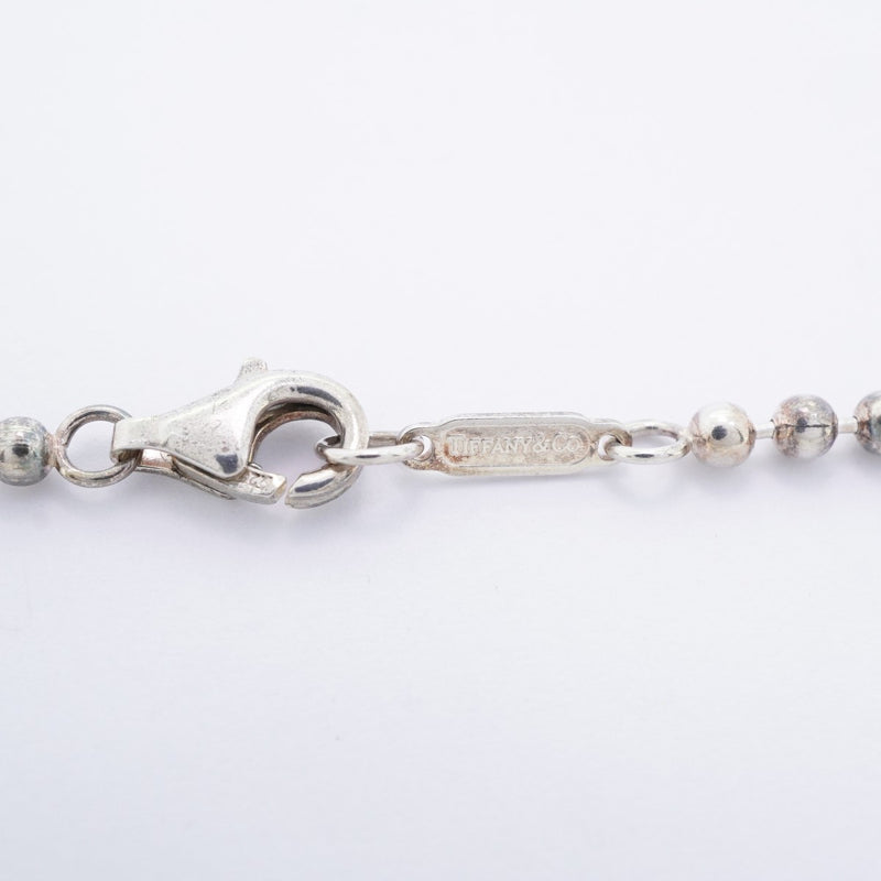 ★SALE【6jdb0642-k】ティファニー ネックレス アトラス プレート/ボールチェーン シルバー925【中古】レディース