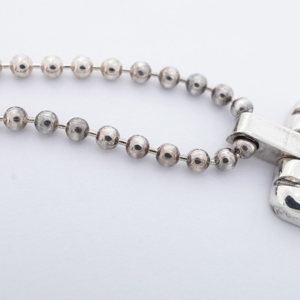 ★SALE【6jdb0642-k】ティファニー ネックレス アトラス プレート/ボールチェーン シルバー925【中古】レディース