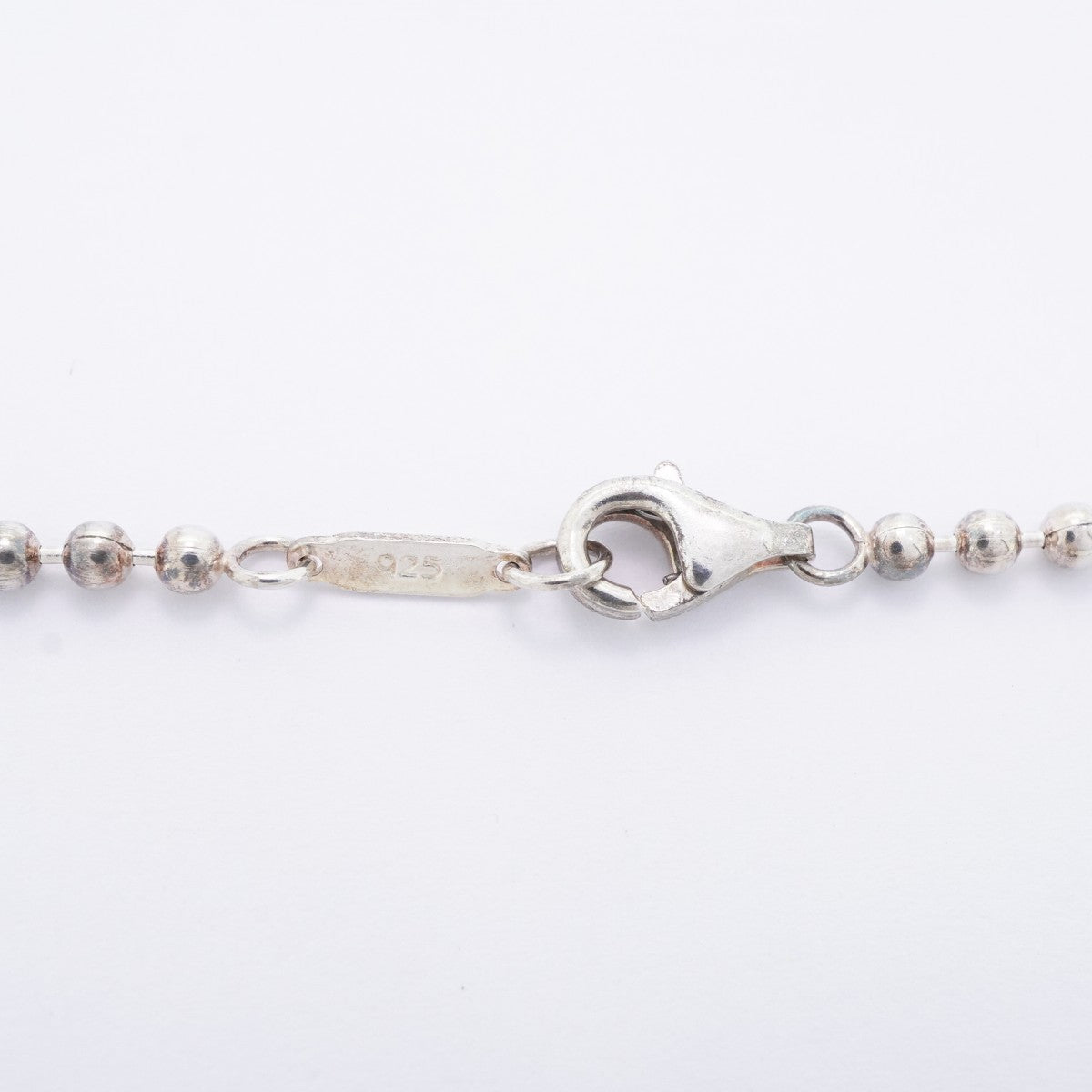 ★SALE【6jdb0642-k】ティファニー ネックレス アトラス プレート/ボールチェーン シルバー925【中古】レディース
