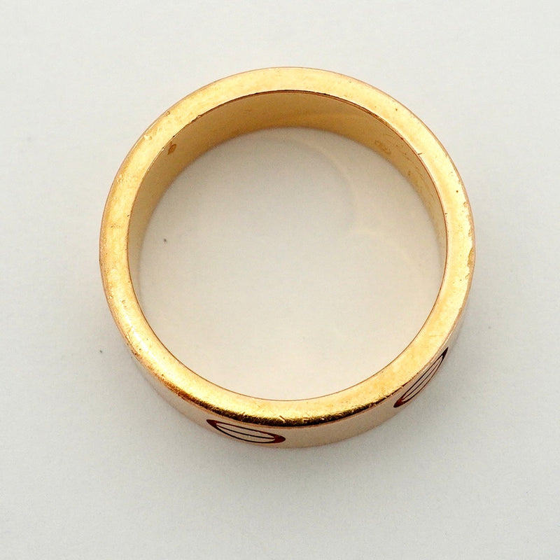 【6jdb0682】カルティエ リング ラブ K18PG ピンクゴールド ＃48【中古】レディース