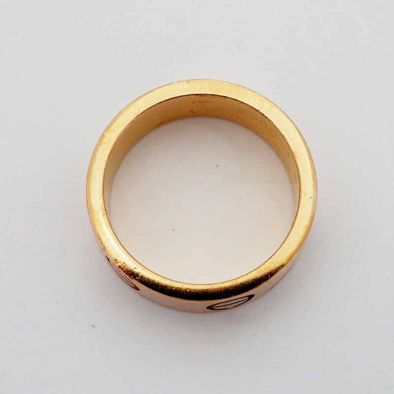 【6jdb0682】カルティエ リング ラブ K18PG ピンクゴールド ＃48【中古】レディース