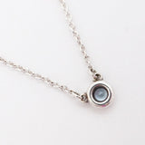 【6jdb0750-k】ティファニー ネックレス バイザヤード シルバー925 アクアマリン ブルー【中古】レディース