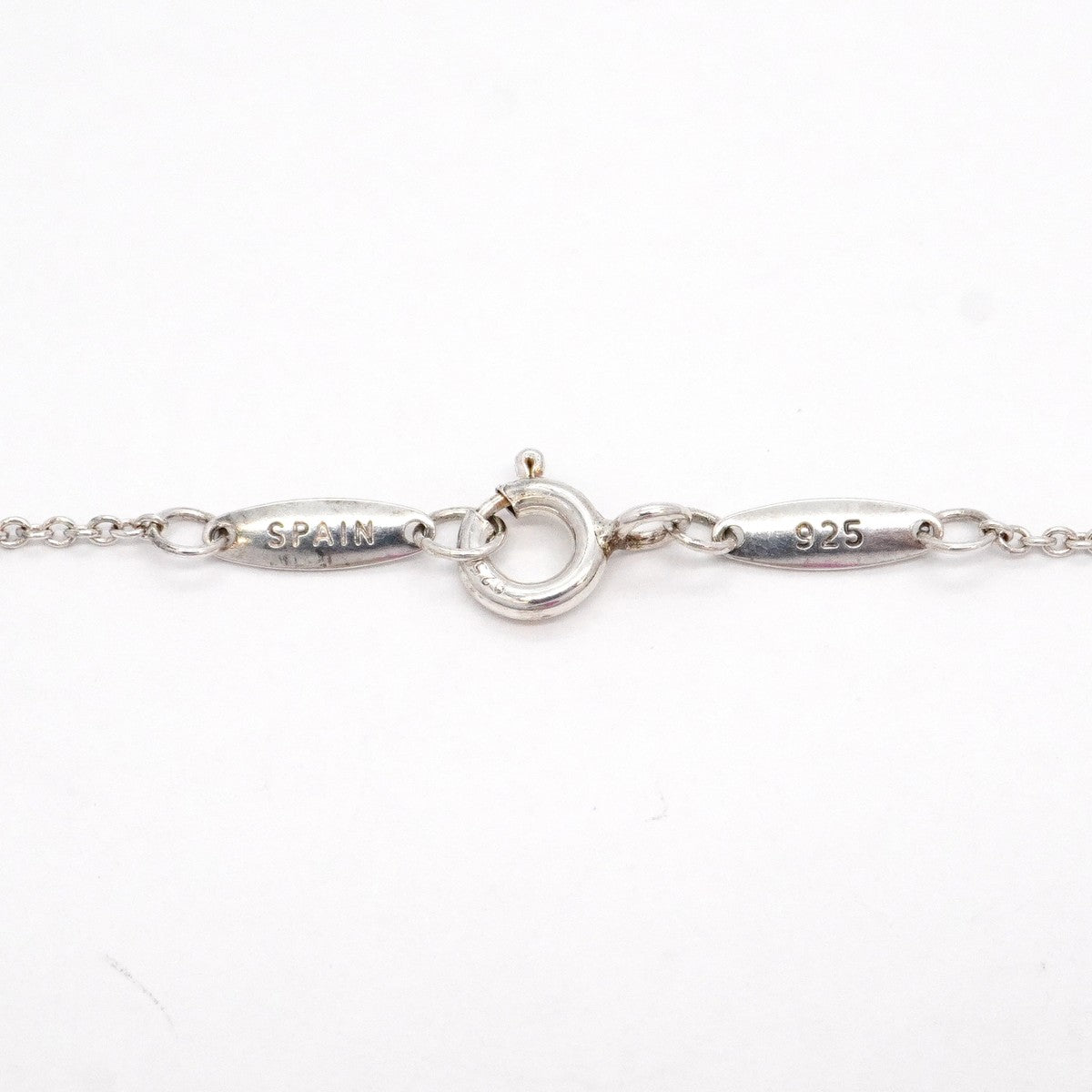 【6jdb0750-k】ティファニー ネックレス バイザヤード シルバー925 アクアマリン ブルー【中古】レディース