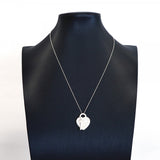 【6jdb0893-k】ティファニー ネックレス リターントゥ/ハートタグ&キー 1PD シルバー925 ダイヤモンド【中古】レディース