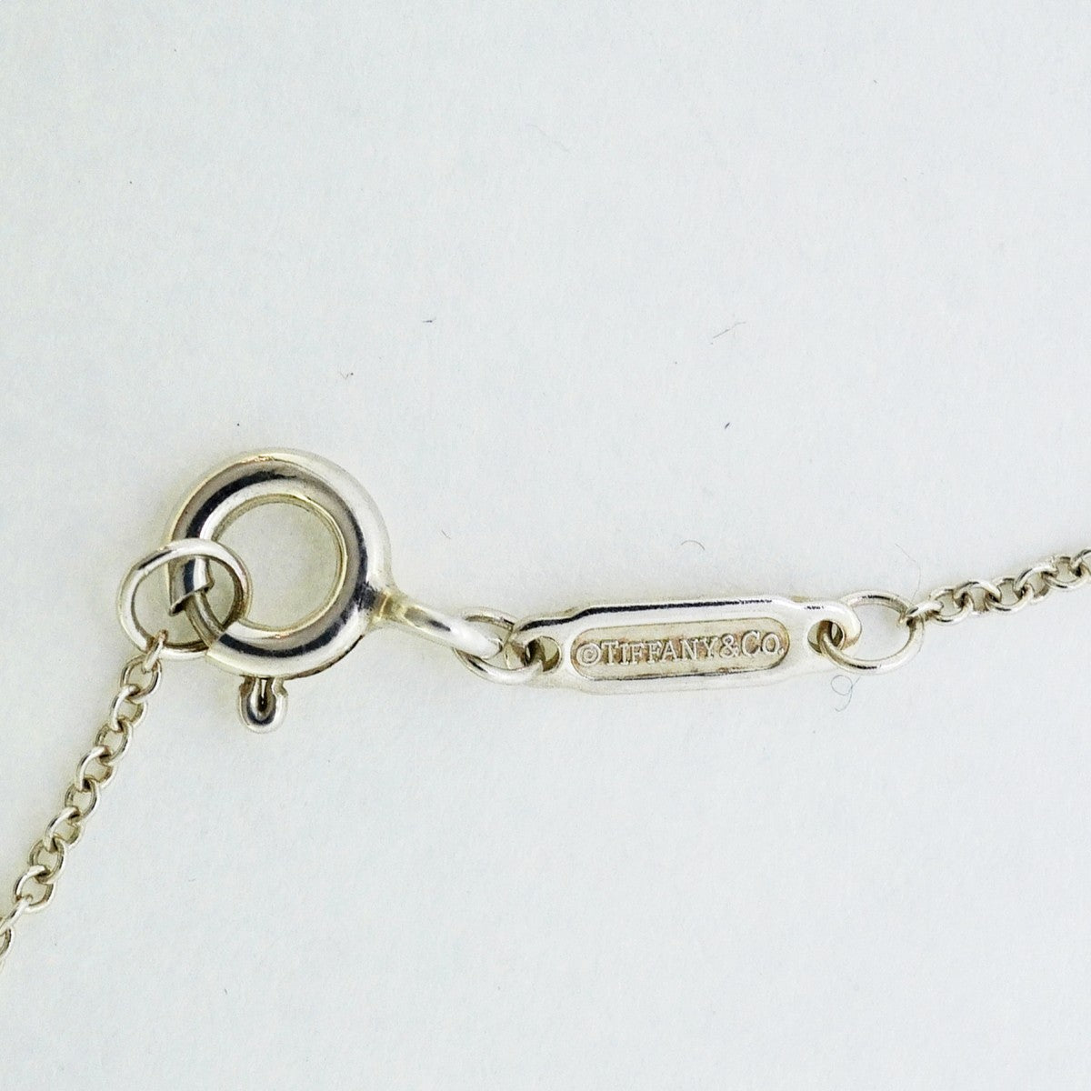 【6jdb0893-k】ティファニー ネックレス リターントゥ/ハートタグ&キー 1PD シルバー925 ダイヤモンド【中古】レディース