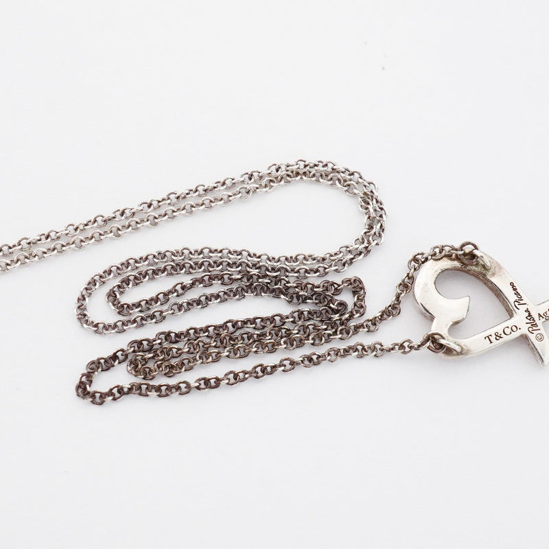 【6jdb0991-k】ティファニー ネックレス ラビングハート シルバー925【中古】レディース