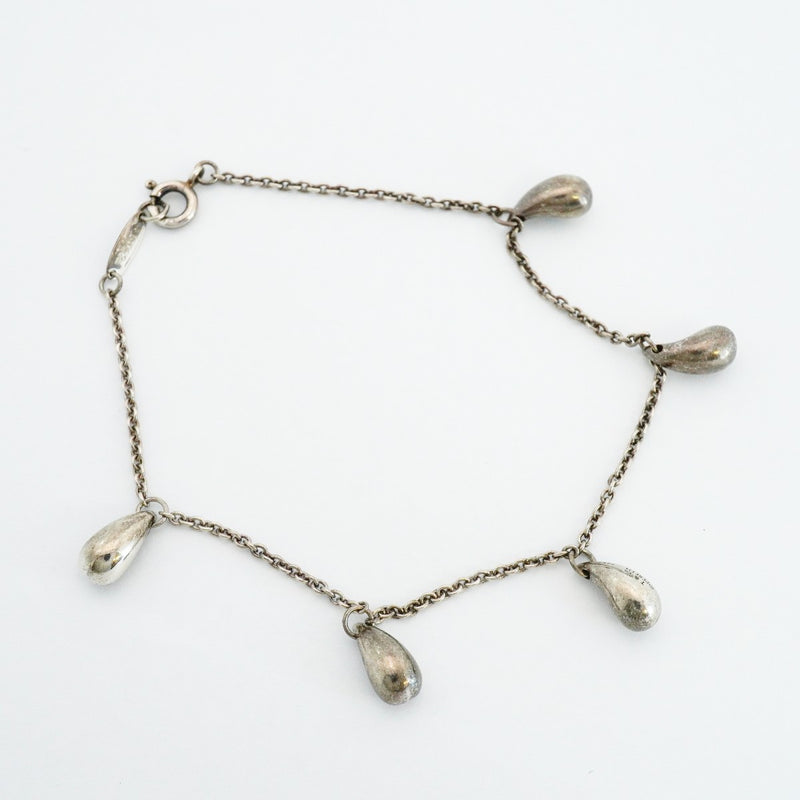 【6jfb0021-k】ティファニー ブレスレット ティアドロップ 5P シルバー925【中古】レディース