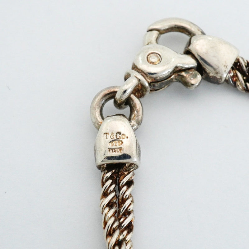 【6jfb0022-k】ティファニー ブレスレット センターノット/ダブルロープ シルバー925【中古】メンズ レディース ユニセックス