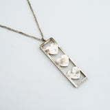 【6jfb0026-k】ティファニー ネックレス トリプルハート シルバー925【中古】レディース