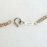 【6jfb0028-k】ティファニー ネックレス インフィニティ ダブルチェーン シルバー925【中古】レディース