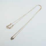 【6jfb0030-k】ティファニー ネックレス バイザヤード シルバー925 アクアマリン ブルー【中古】レディース