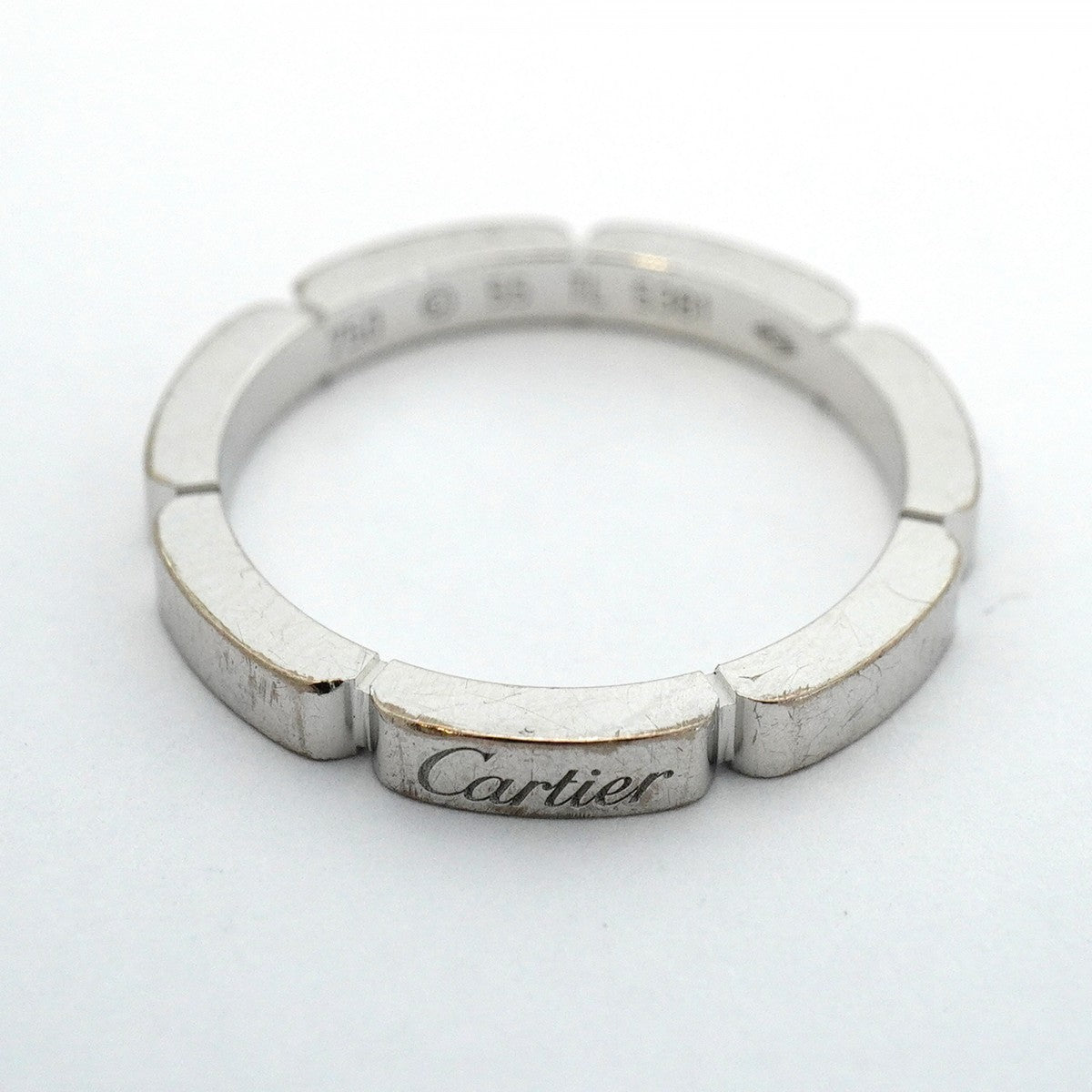 【6jeb0350】カルティエ リング マイヨンパンテール K18WG ホワイトゴールド ＃55【中古】メンズ