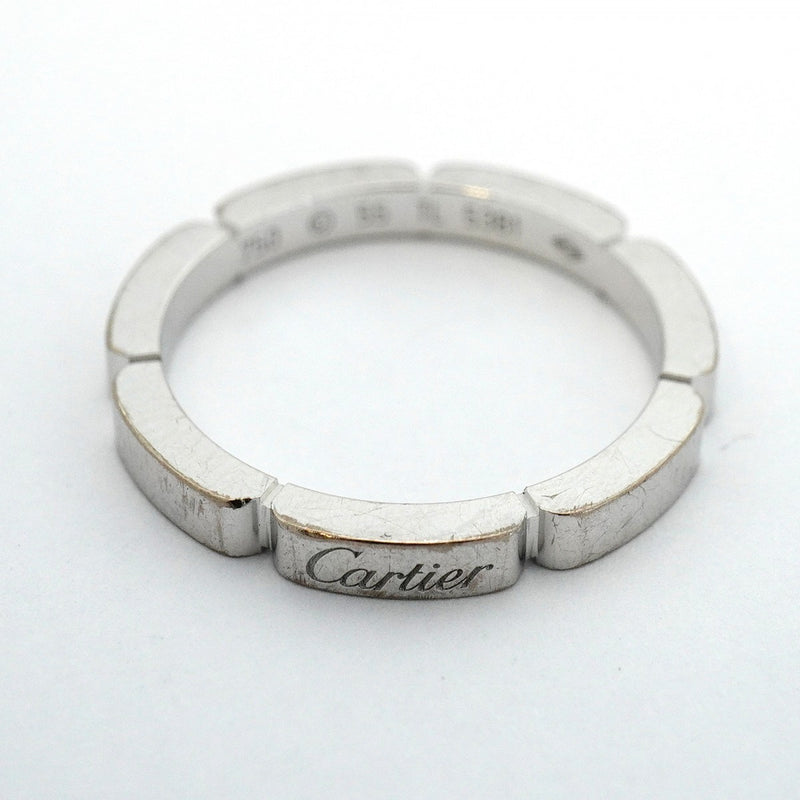 【6jeb0350】カルティエ リング マイヨンパンテール K18WG ホワイトゴールド ＃55【中古】メンズ