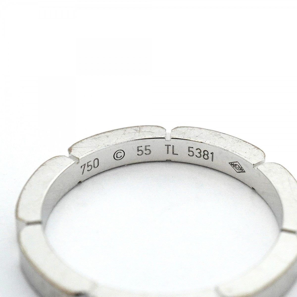【6jeb0350】カルティエ リング マイヨンパンテール K18WG ホワイトゴールド ＃55【中古】メンズ