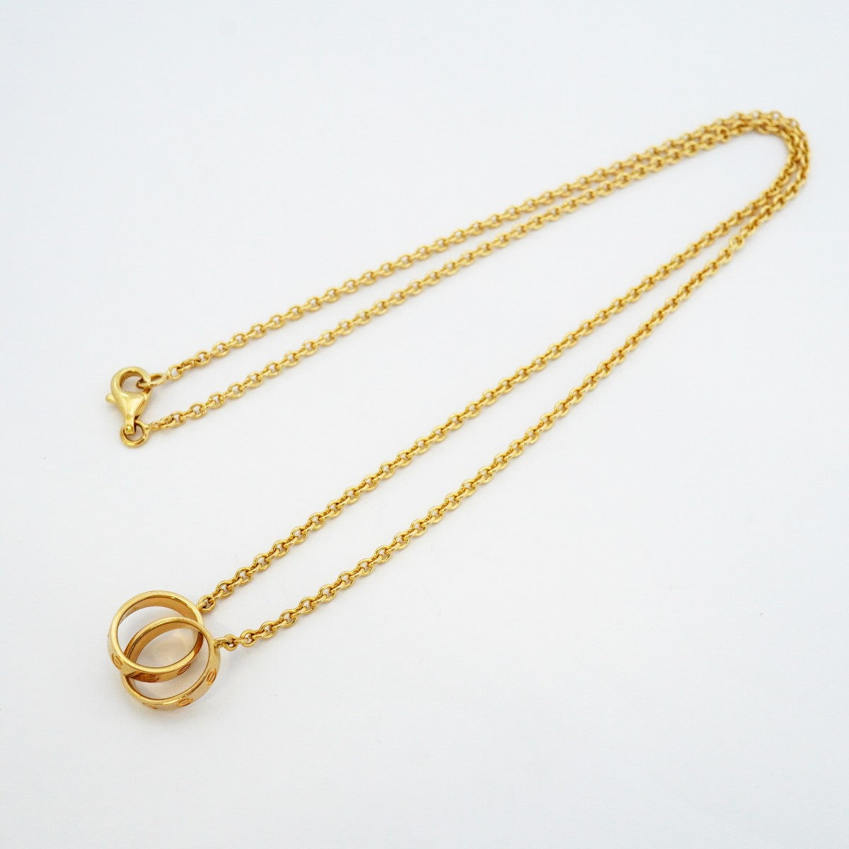【6jeb0386】カルティエ ネックレス ベビーラブ K18YG イエローゴールド【中古】レディース
