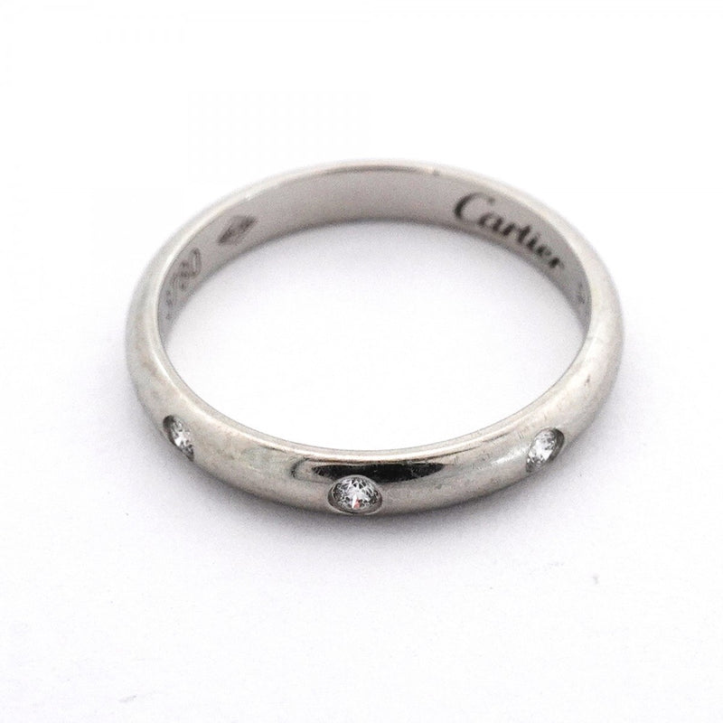 【6jeb0393】カルティエ リング クラシック 3PD Pt950 プラチナ ダイヤモンド ＃46【中古】レディース