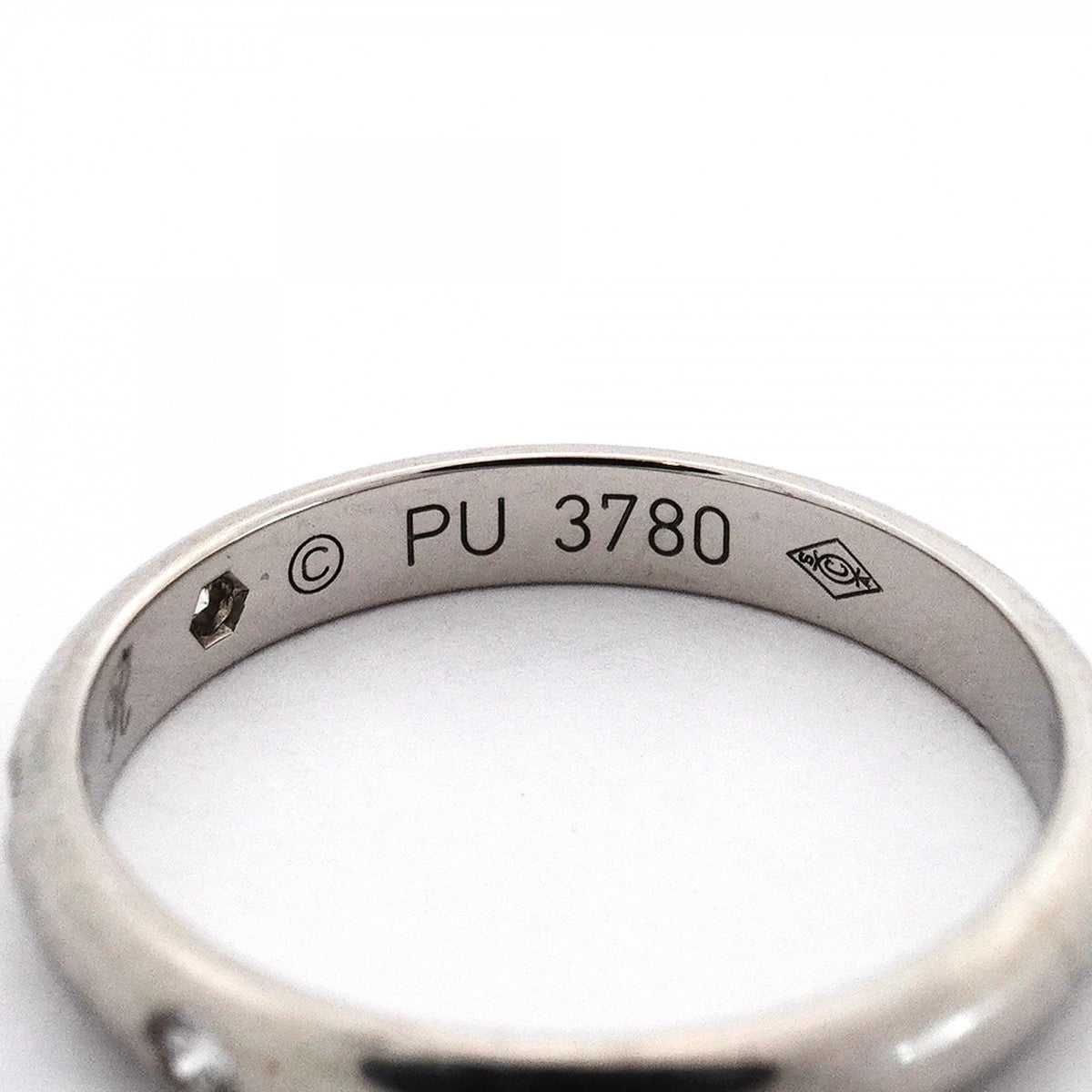 【6jeb0393】カルティエ リング クラシック 3PD Pt950 プラチナ ダイヤモンド ＃46【中古】レディース