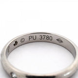 【6jeb0393】カルティエ リング クラシック 3PD Pt950 プラチナ ダイヤモンド ＃46【中古】レディース