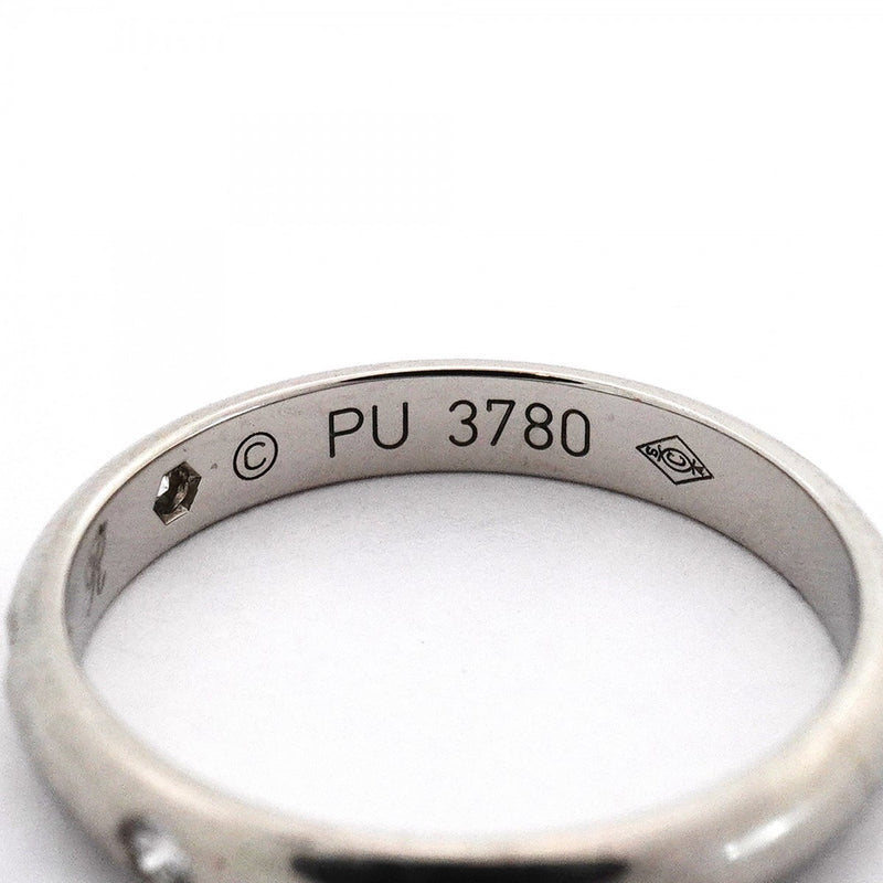 【6jeb0393】カルティエ リング クラシック 3PD Pt950 プラチナ ダイヤモンド ＃46【中古】レディース