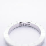 【6jeb0402】カルティエ リング ラニエール K18WG ホワイトゴールド ＃51【中古】レディース